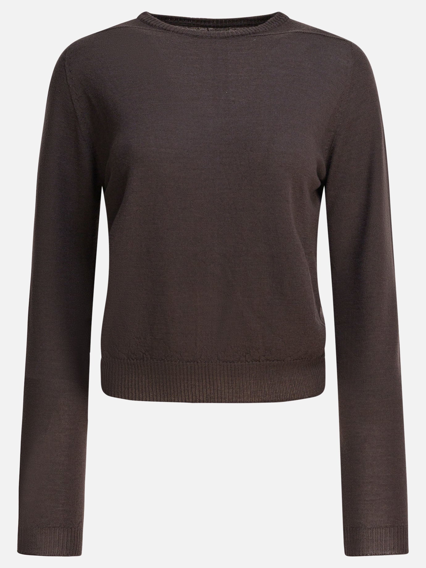 Maglioni girocollo Solid colour  Marrone - Rick Owens Donna | PDP | VIETTI Online Store | thumbnail