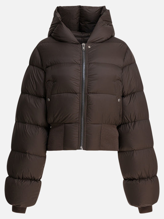 Down jackets Solid colour  Brown - Rick Owens Women | PDP | VIETTI Online Store 
