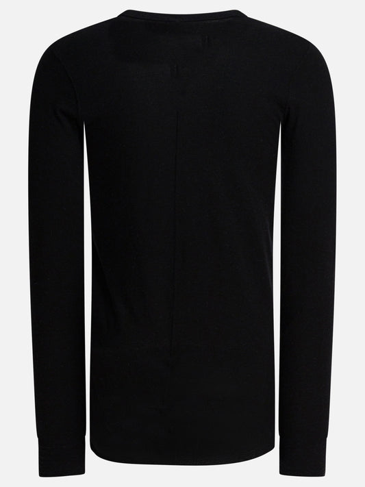 T-shirt girocollo Solid colour  Nero - Rick Owens Uomo | PDP | VIETTI Online Store | 2
