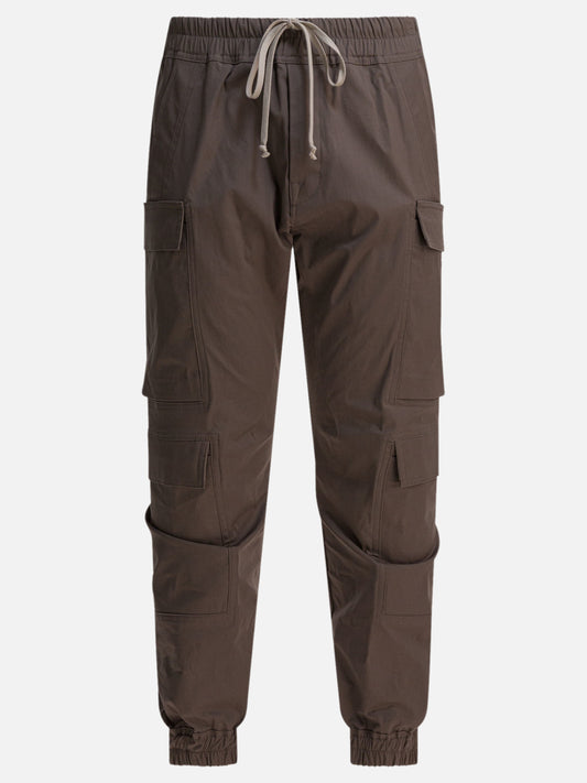 Cargo & parachute trousers Solid colour  Brown - Rick Owens Men | PDP | VIETTI Online Store 
