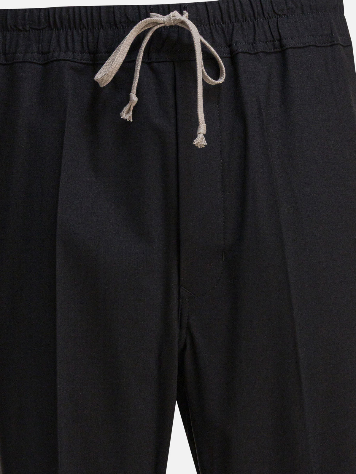Rick Owens Pantaloni "Drawstring" Nero - VIETTI