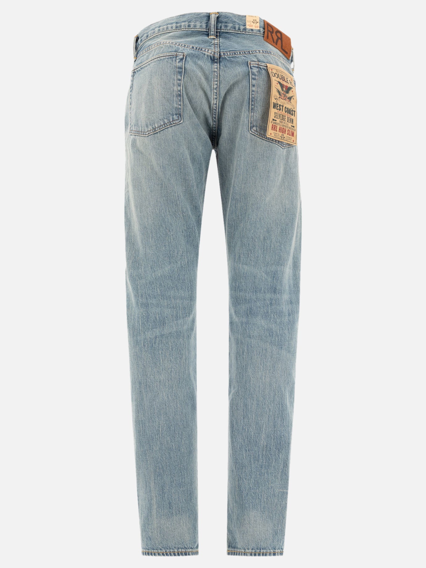 Straight-leg jeans Solid colour  Light blue - RRL by Ralph Lauren Men | PDP | VIETTI Online Store | thumbnail_2