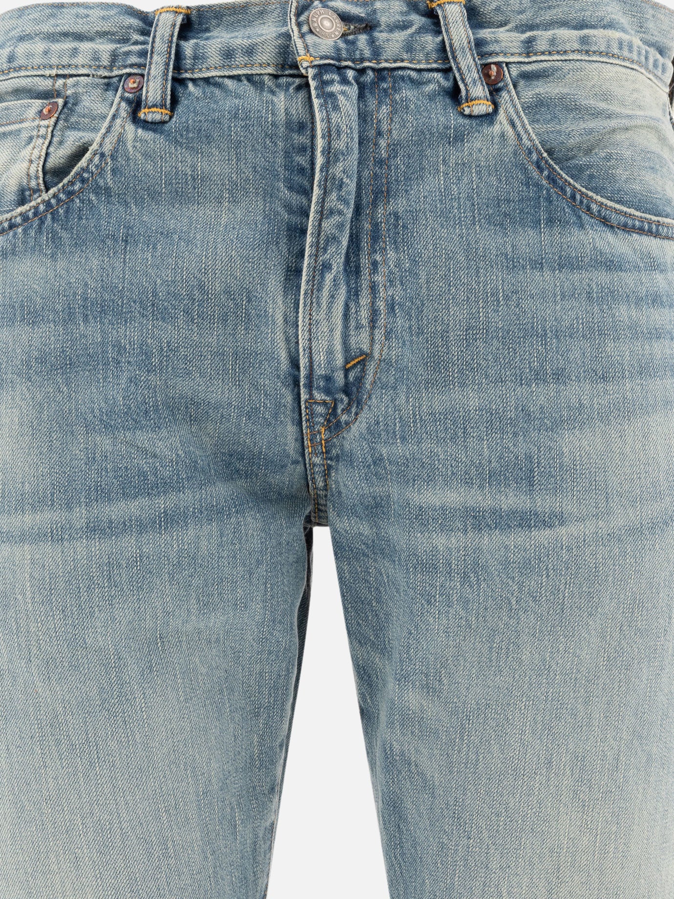 Straight-leg jeans Denim  Light blue - RRL by Ralph Lauren Men | PDP | VIETTI Online Store | thumbnail_3