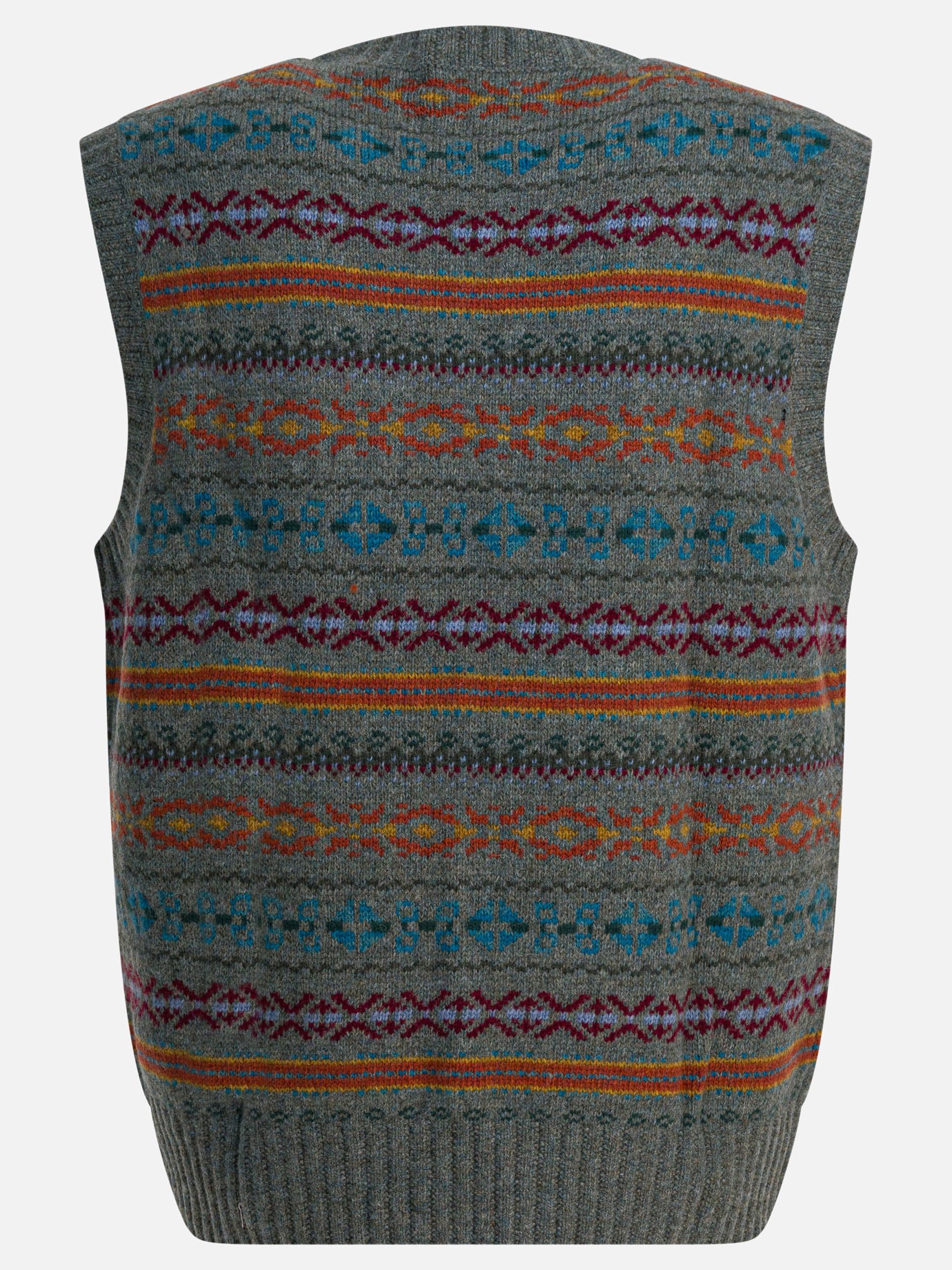 RRL by Ralph Lauren Fair Isle Wool Vest Blue - Men | VIETTI Online
