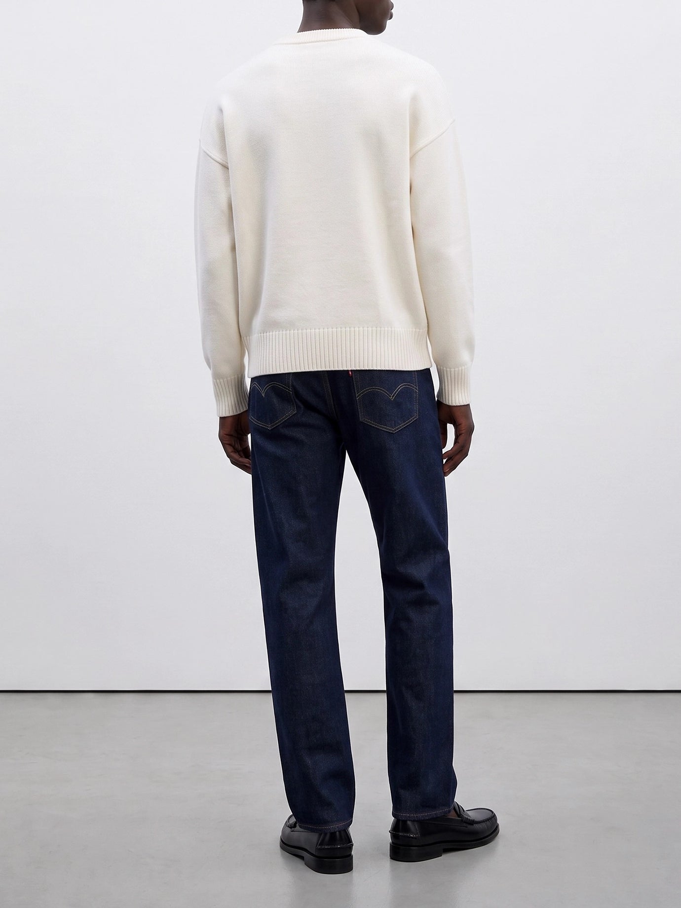 Crewneck sweaters Logo  White - Ami Paris Men | PDP | VIETTI Online Store | thumbnail_2