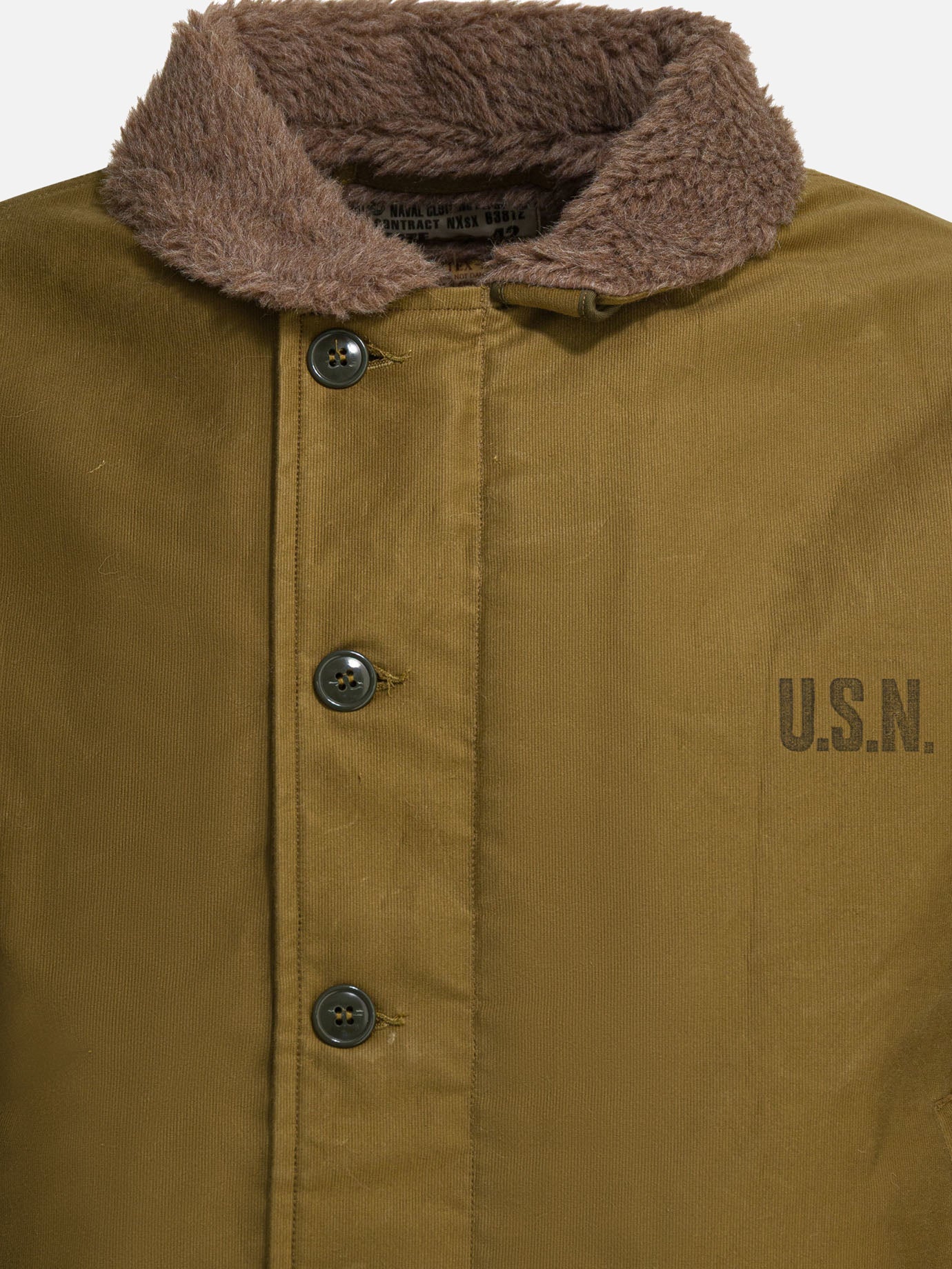Shearling jackets Solid colour  Beige - Buzz Rickson's Men | PDP | VIETTI Online Store | thumbnail_3