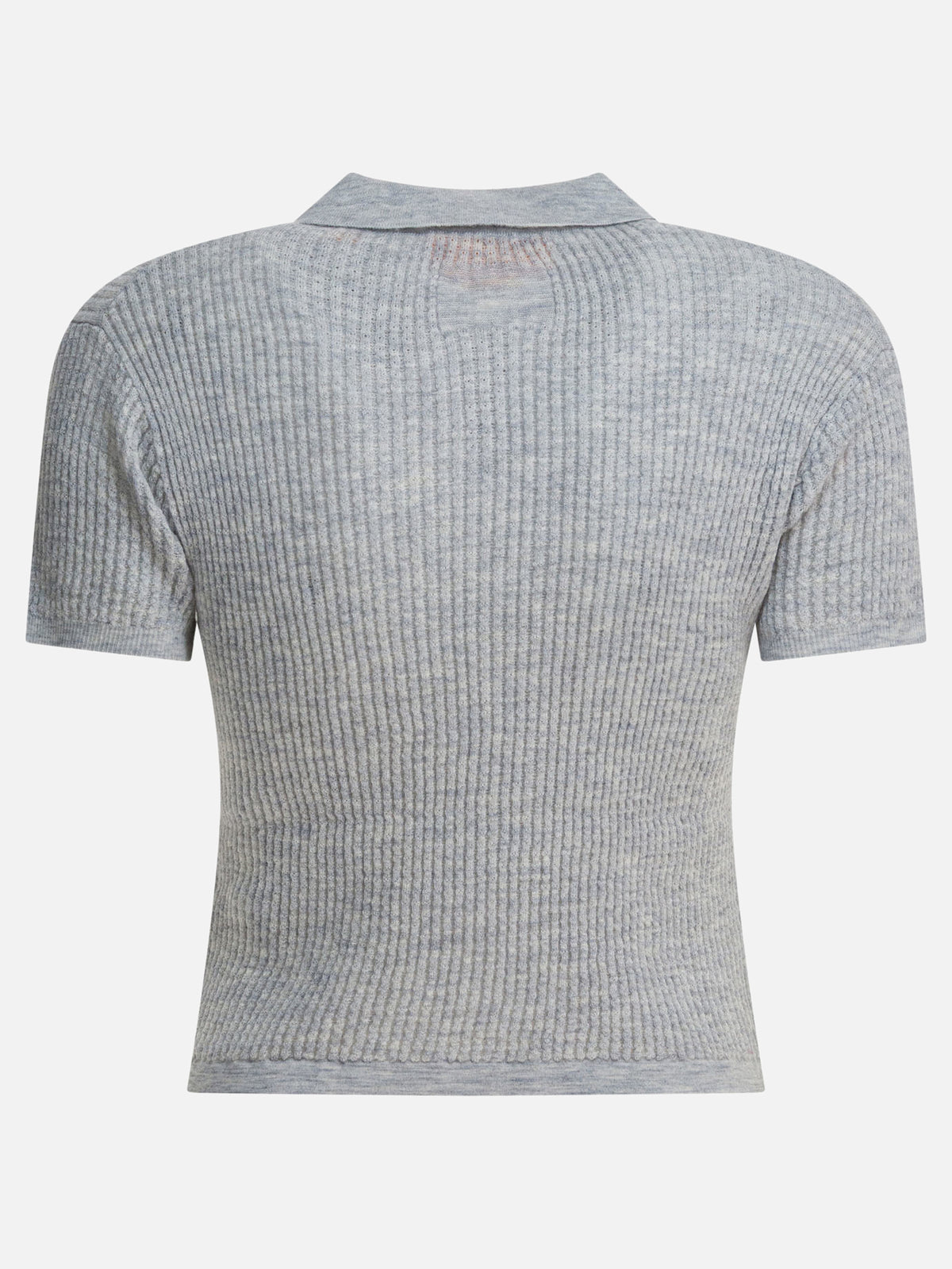 Guest in Residence "Shrunken" Button-Down Polo Shirt Grey - VIETTI