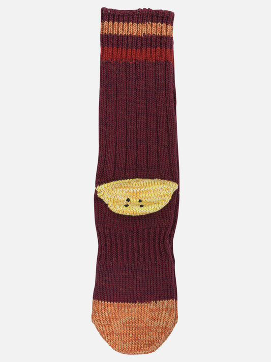 Classic socks 95% cotton 4% polyester 1% polyurethane  Bordeaux - KAPITAL Men | PDP | VIETTI Online Store 
