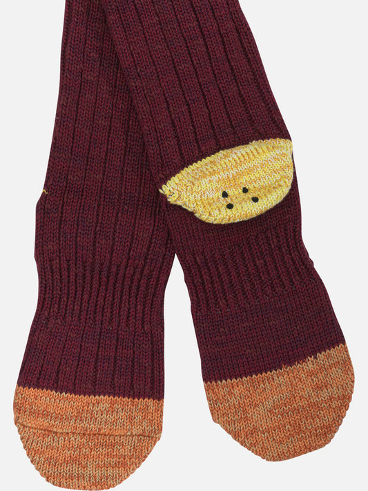 Classic socks 95% cotton 4% polyester 1% polyurethane  Bordeaux - KAPITAL Men | PDP | VIETTI Online Store | 2
