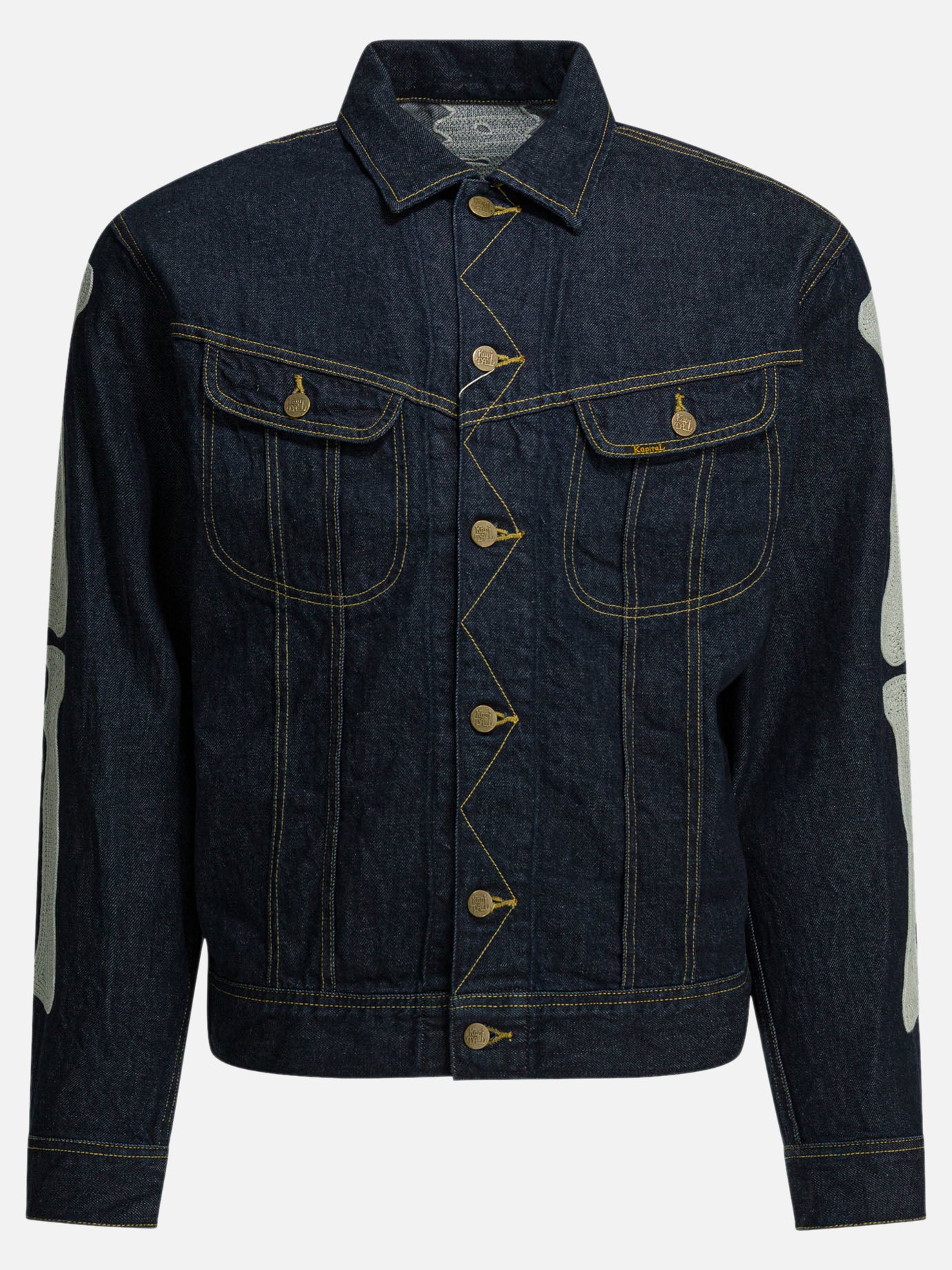 Denim jackets Solid colour  Blue - KAPITAL Men | PDP | VIETTI Online Store | Zoom-Modal

