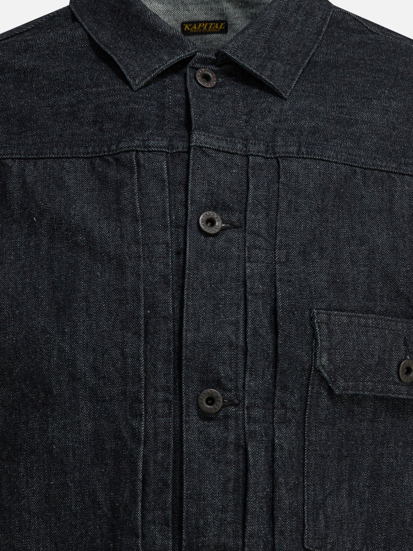 Giacche in denim Solid colour  Blu - KAPITAL Uomo | PDP | VIETTI Online Store | Zoom-Modal_3
