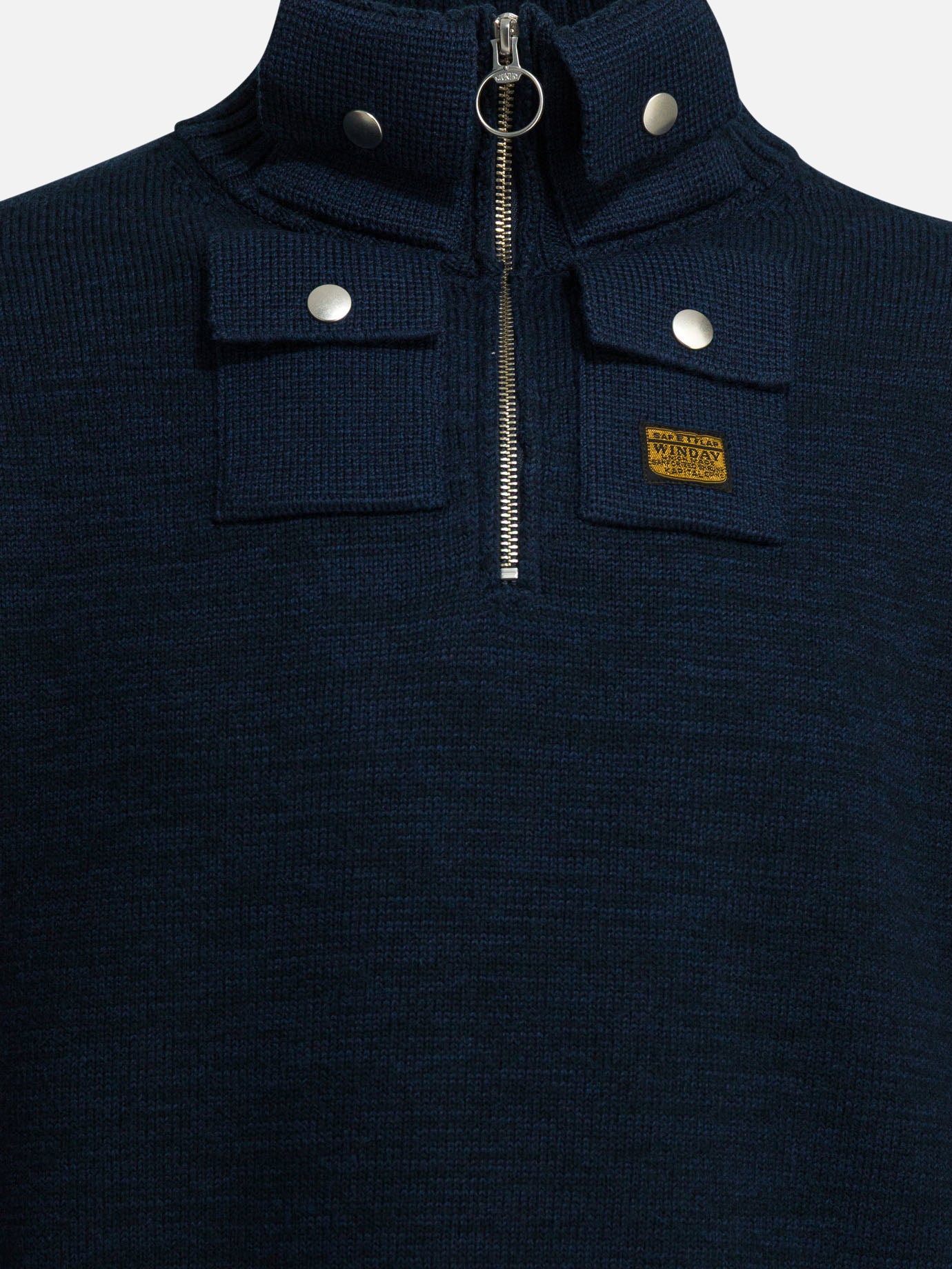 Half zip sweaters Solid colour  Blue - KAPITAL Men | PDP | VIETTI Online Store | thumbnail_3