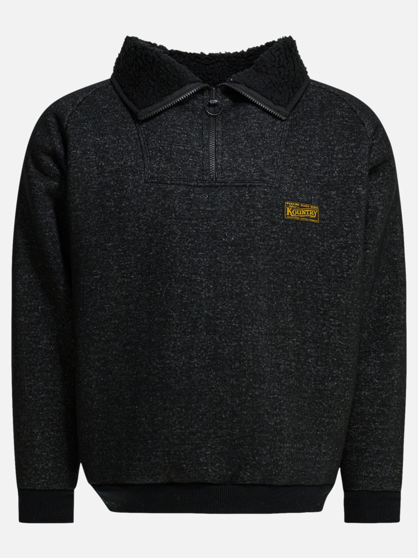 Half zip sweatshirts Logo  Black - KAPITAL Men | PDP | VIETTI Online Store | thumbnail