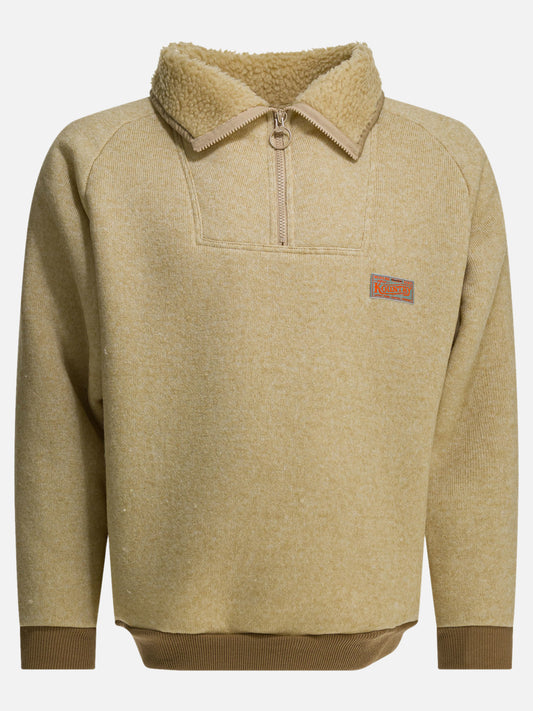 Half zip sweatshirts Logo  Beige - KAPITAL Men | PLP | VIETTI Online Store 

