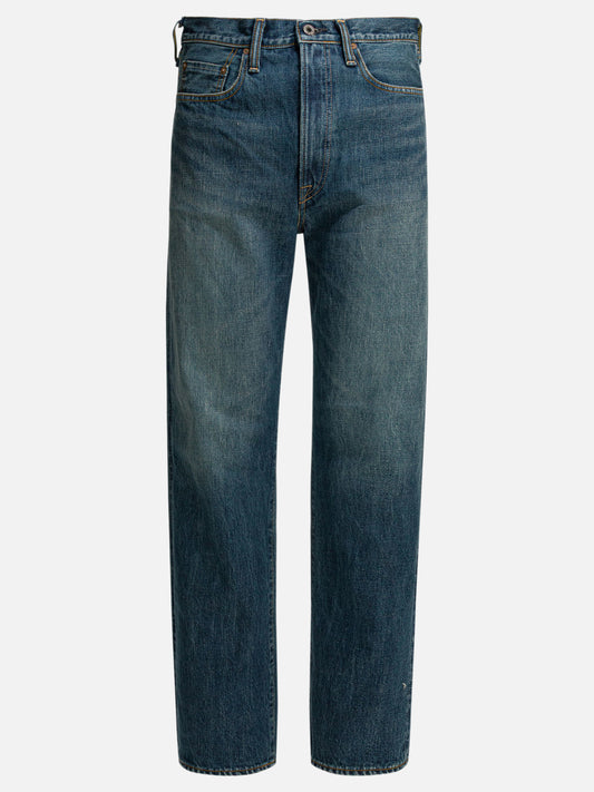 Straight-leg jeans Solid colour  Blue - KAPITAL Men | PLP | VIETTI Online Store 
