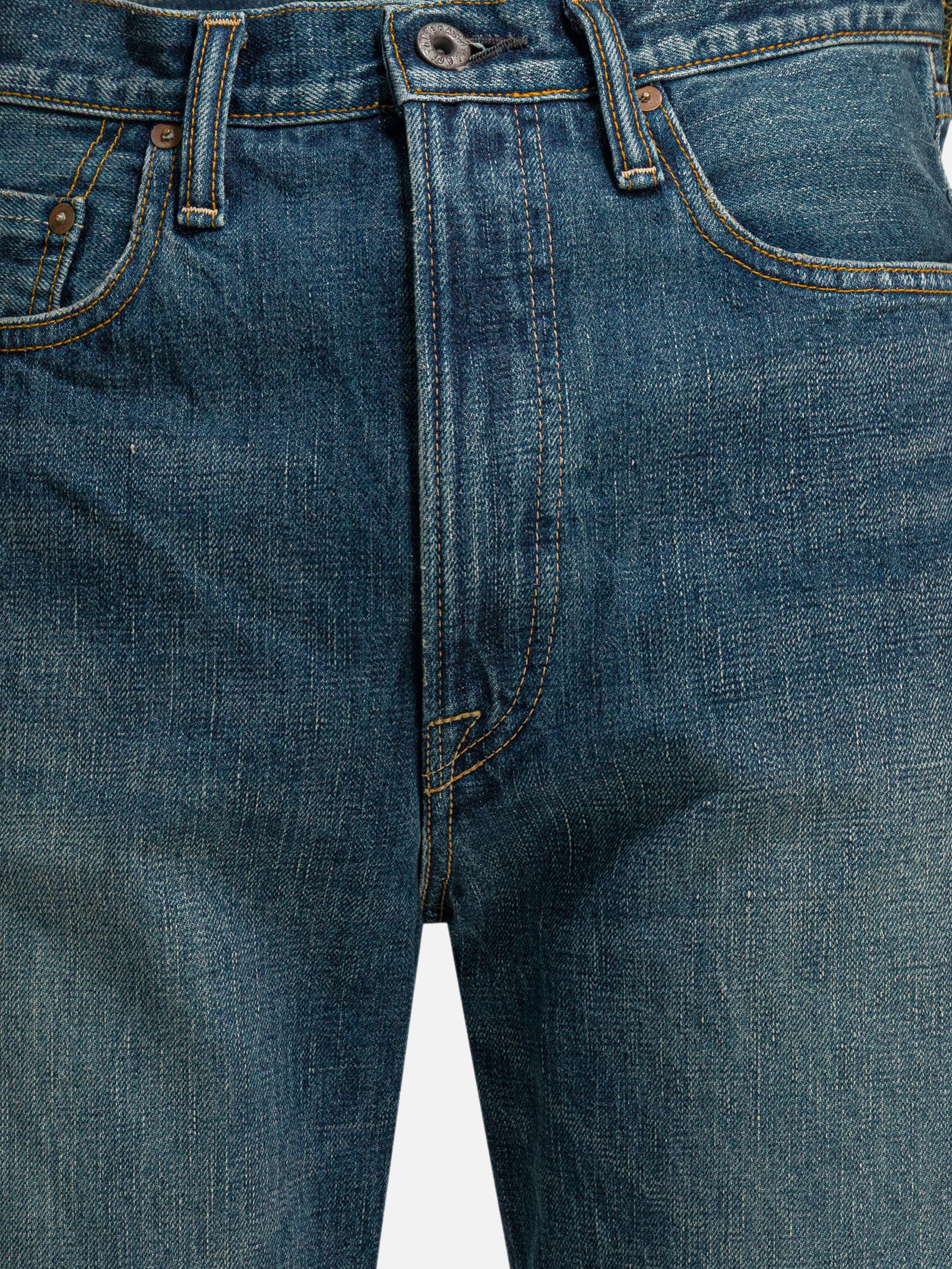 Straight-leg jeans Solid colour  Blue - KAPITAL Men | PDP | VIETTI Online Store | thumbnail_3