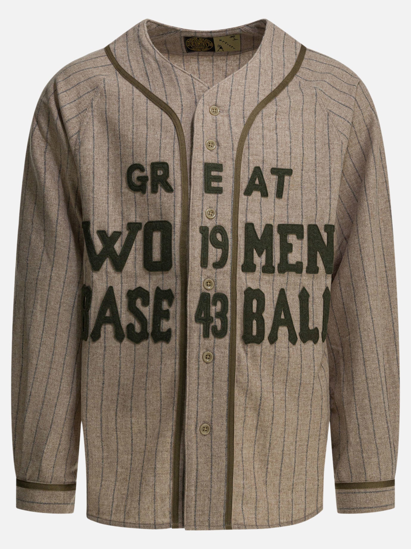 Overshirt jackets Pinstriped  Beige - KAPITAL Men | PDP | VIETTI Online Store | Zoom-Modal
