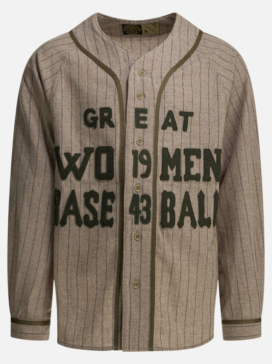 Overshirt jackets Pinstriped  Beige - KAPITAL Men | PLP | VIETTI Online Store 
