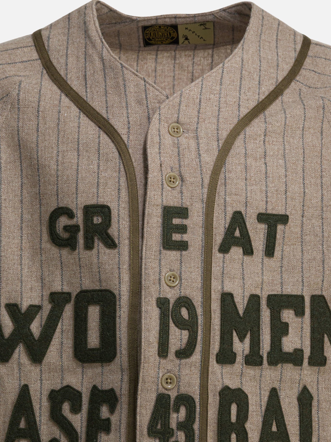 Overshirt jackets Pinstriped  Beige - KAPITAL Men | PDP | VIETTI Online Store | Zoom-Modal_3
