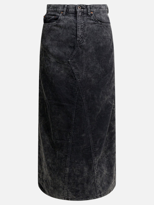 KAPITAL Long pencil skirt Black

