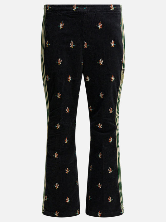 KAPITAL Embroidered sports pants Black

