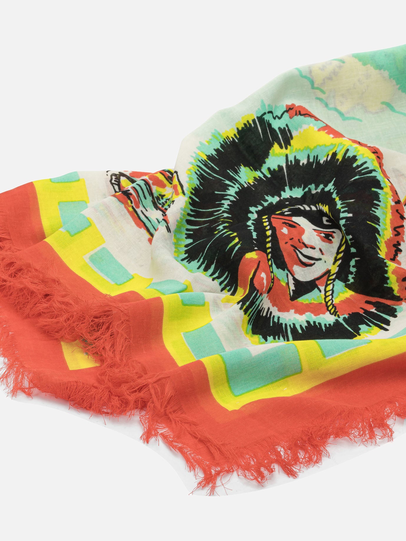 Foulard 100% rayon  Beige - KAPITAL Uomo | PDP | VIETTI Online Store | Zoom-Modal_2
