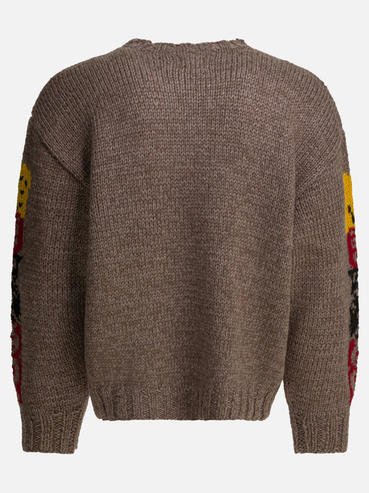 Crewneck sweaters Textured knit  Brown - KAPITAL Men | PLP | VIETTI Online Store | 2
