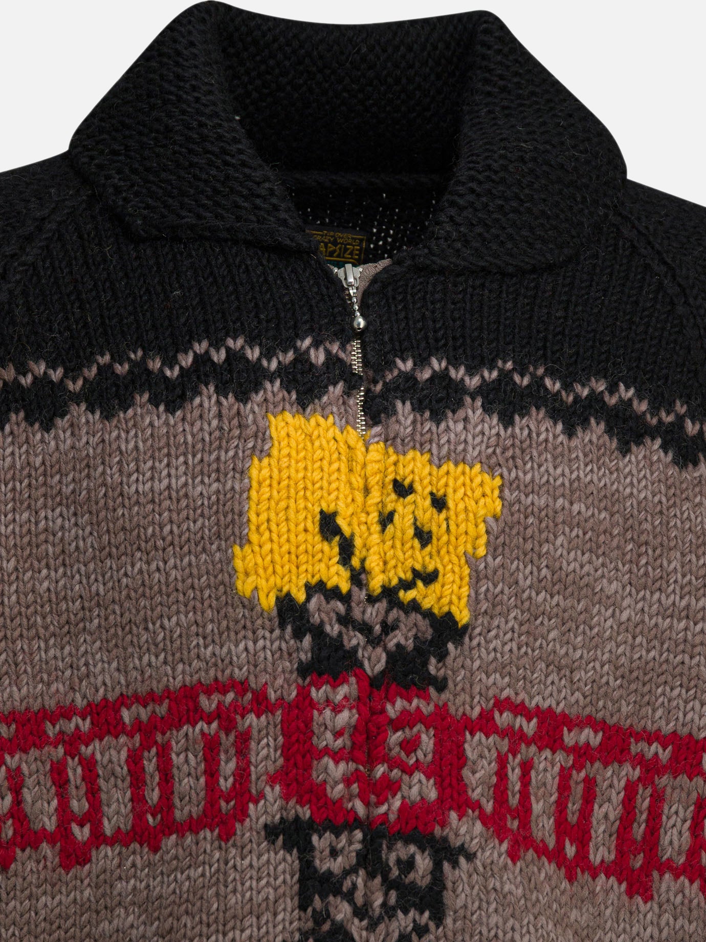 Zipped sweaters Textured knit  Brown - KAPITAL Men | PDP | VIETTI Online Store | thumbnail_3