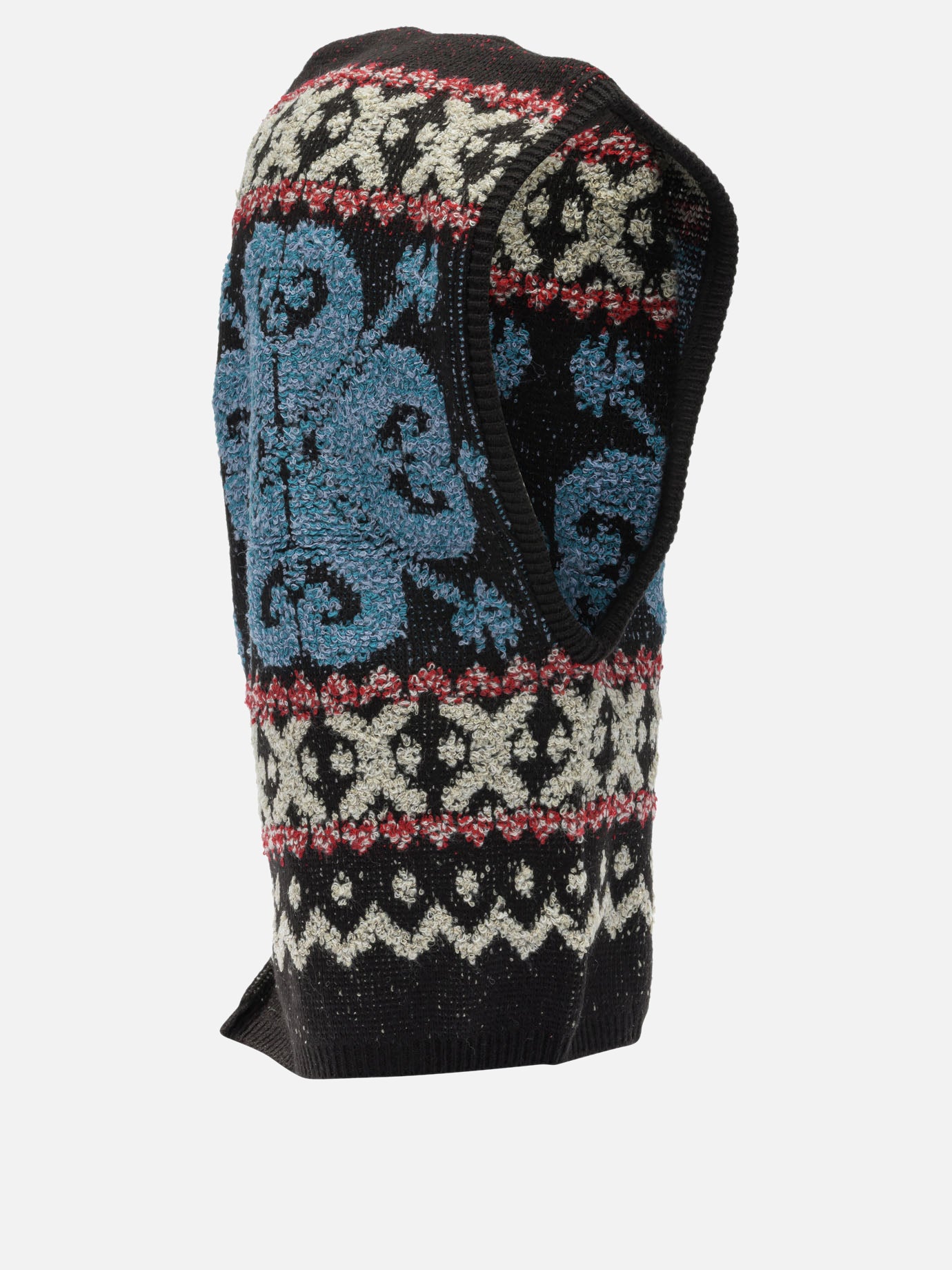 Passamontagna 100% wool  Nero - KAPITAL Uomo | PDP | VIETTI Online Store | Zoom-Modal_2
