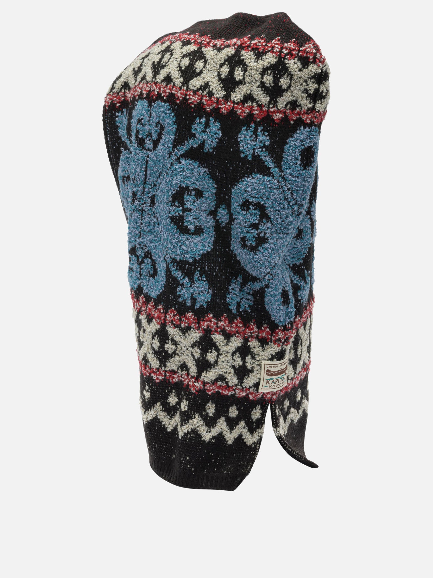 Passamontagna 100% wool  Nero - KAPITAL Uomo | PDP | VIETTI Online Store | Zoom-Modal_3
