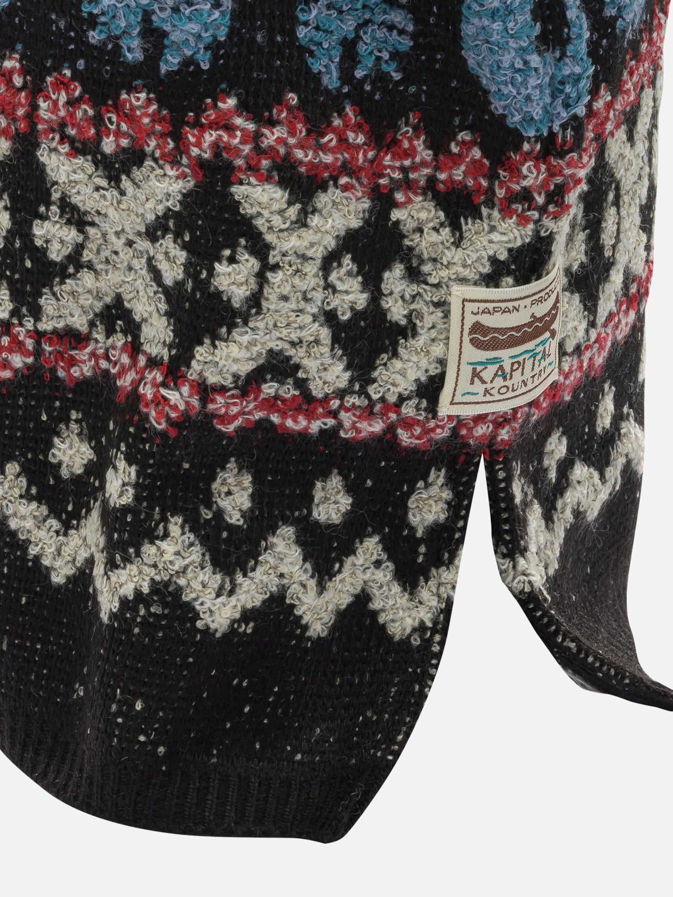 Passamontagna 100% wool  Nero - KAPITAL Uomo | PDP | VIETTI Online Store | Zoom-Modal_4
