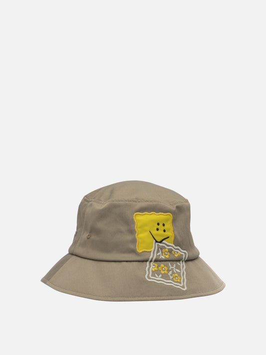 KAPITAL "Peckish Rainbowy" bucket hat Beige


