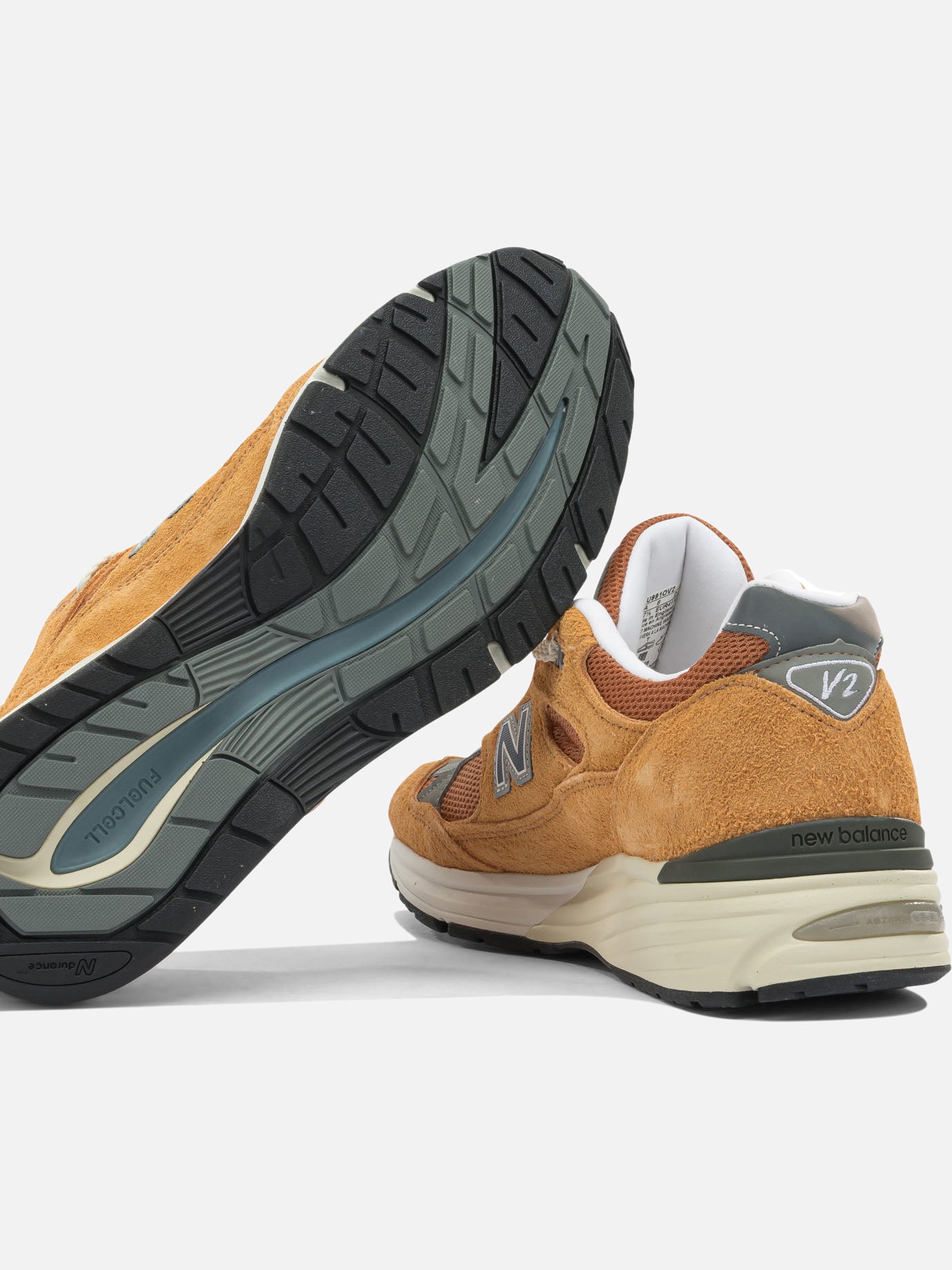 Low top sneakers 100% suede - 100% rubber  Orange - New Balance Men | PDP | VIETTI Online Store | Zoom-Modal_5

