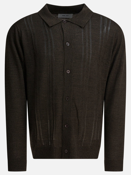 Cardigan Textured knit  Marrone - NN.07 Uomo | VIETTI Online Store 

