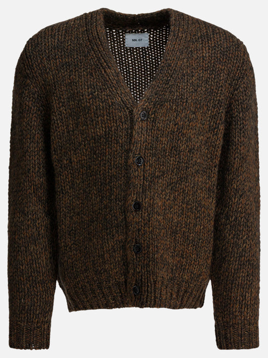 Cardigan Mélange  Marrone - NN.07 Uomo | VIETTI Online Store 
