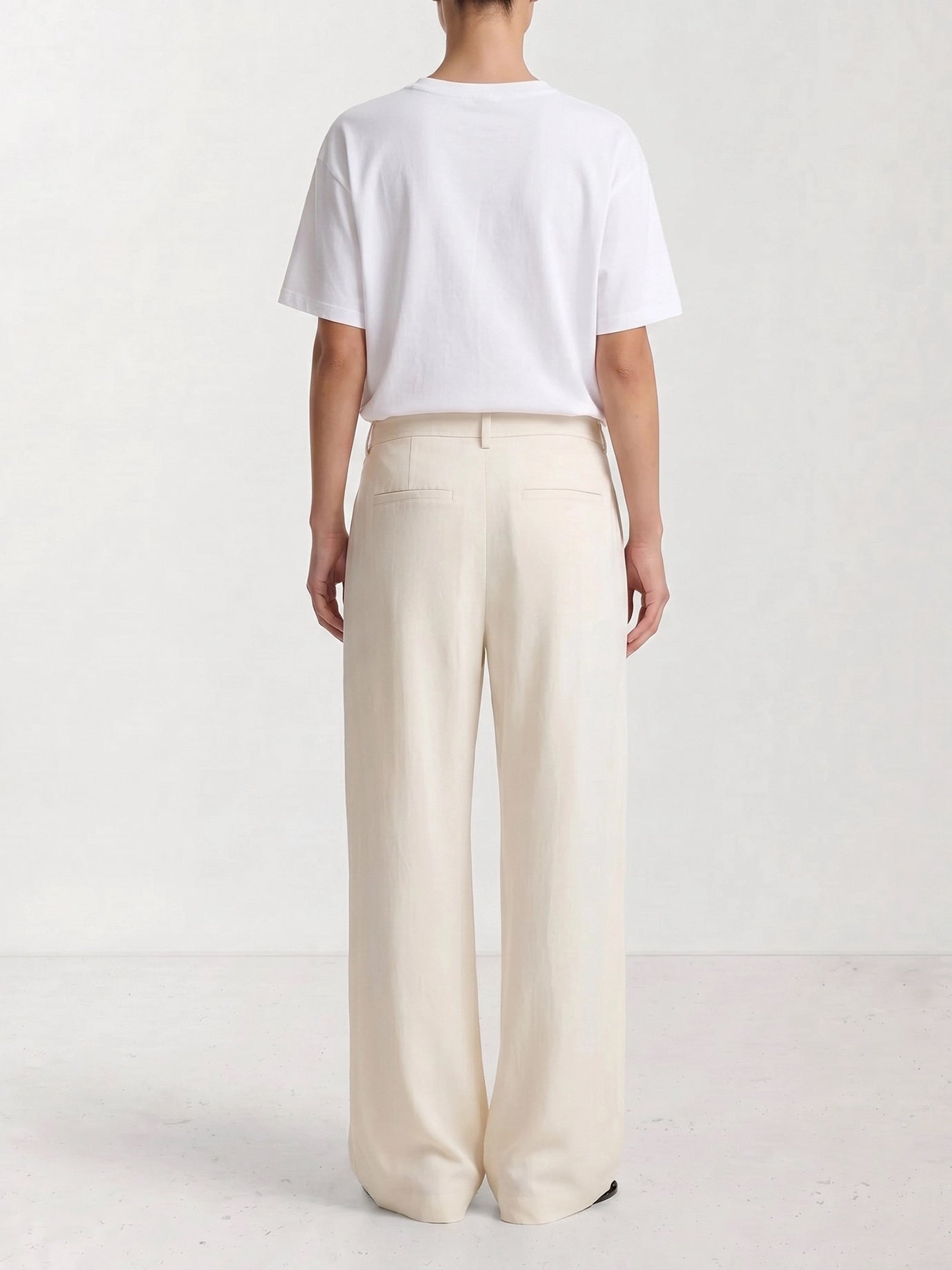 Crewneck t-shirts Solid colour  White - Toteme Women | PDP | VIETTI Online Store | thumbnail_3
