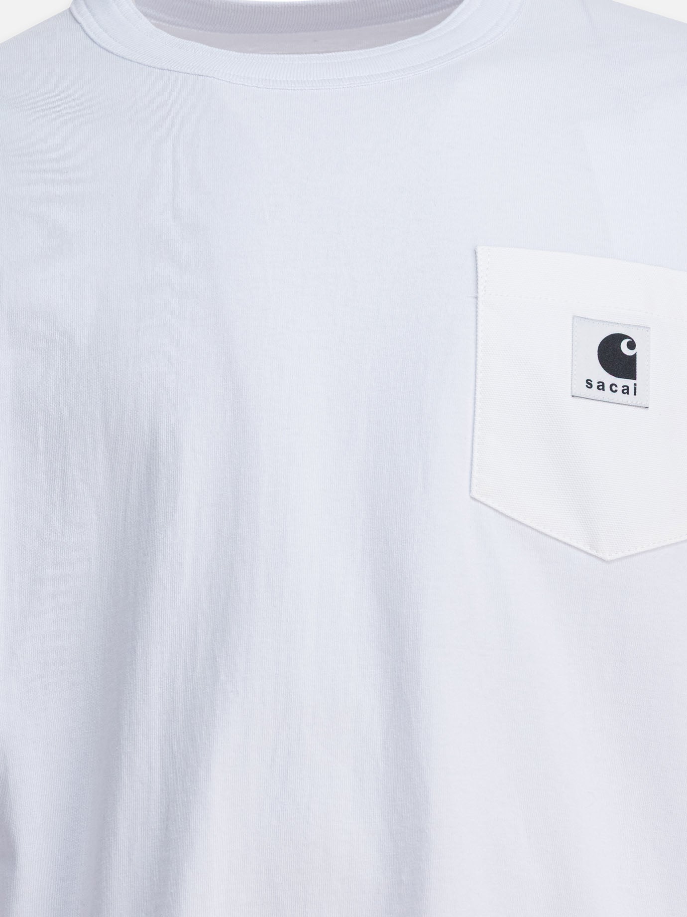 T-shirt girocollo Logo  Bianco - Sacai Uomo | PDP | VIETTI Online Store | Zoom-Modal_3
