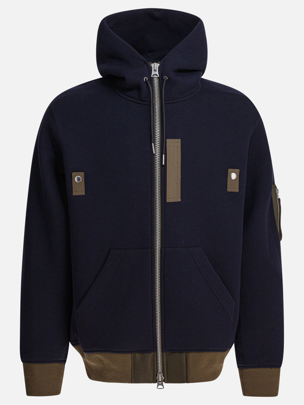 Sacai "Sponge" hoodie Blue