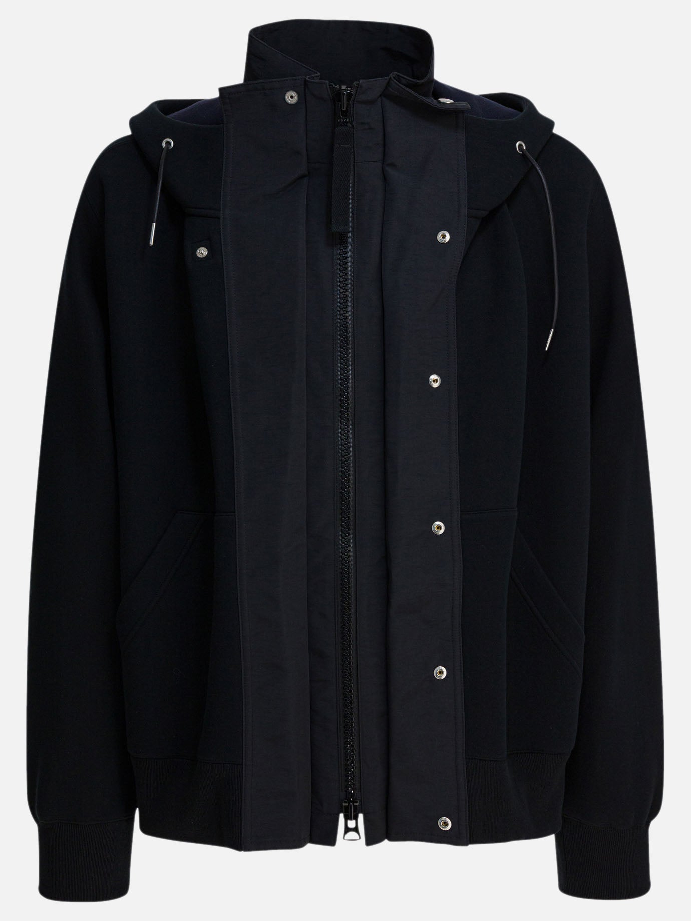 Giacche leggere & Trapuntate Solid colour  Nero - Sacai Uomo | PDP | VIETTI Online Store | Zoom-Modal
