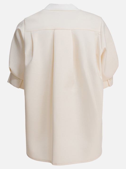Cardigans Solid colour  White - Sacai Women | PDP | VIETTI Online Store | 2
