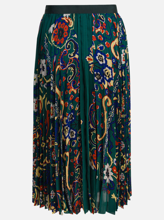 Sacai Floral print skirt 11644139_1 Green 2