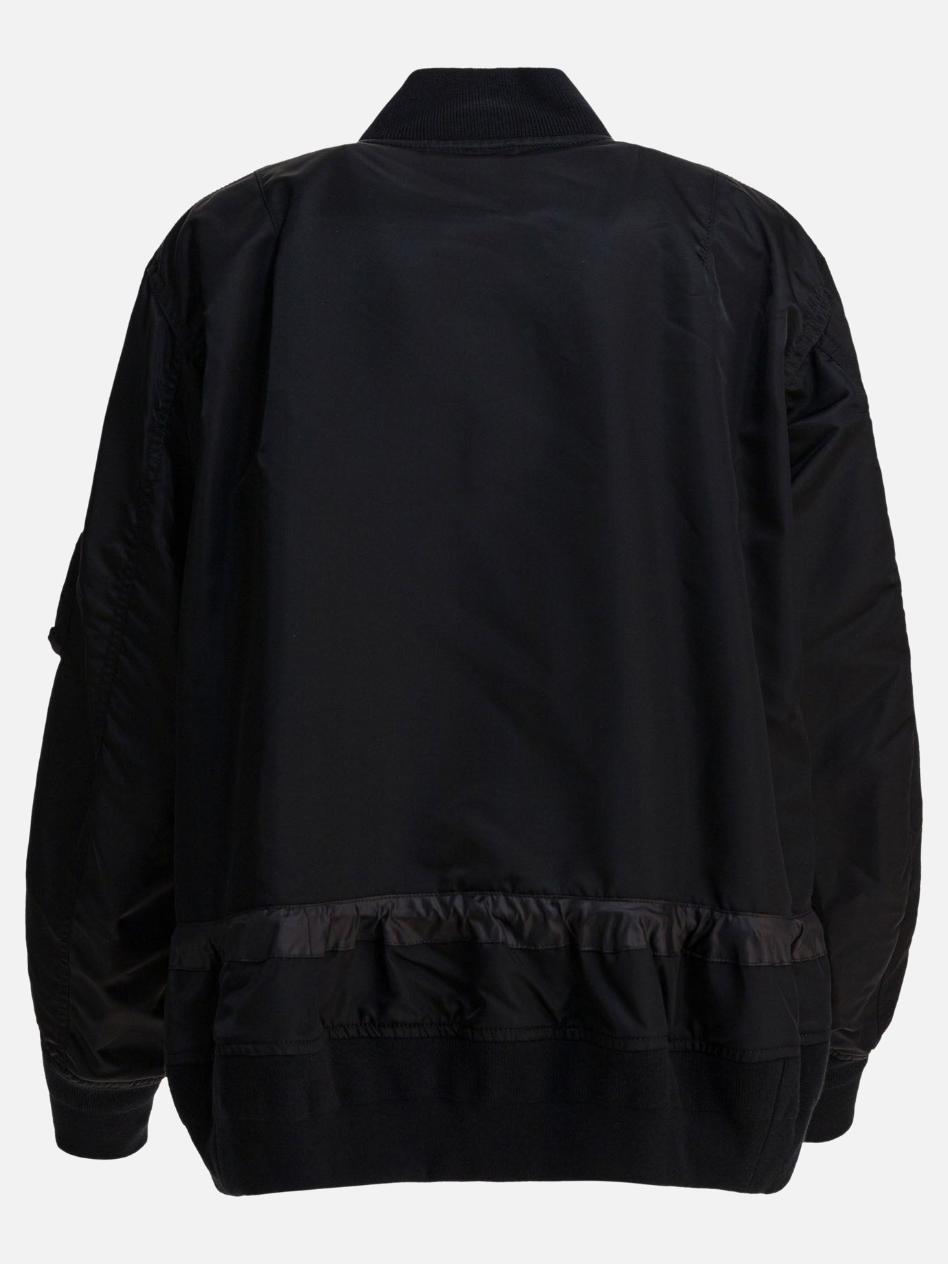 Sacai Nylon twill bomber jacket Black - Women | VIETTI Online Store