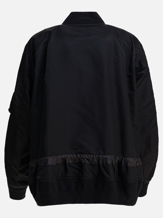 Bomber Solid colour  Nero - Sacai Donna | PLP | VIETTI Online Store | 2
