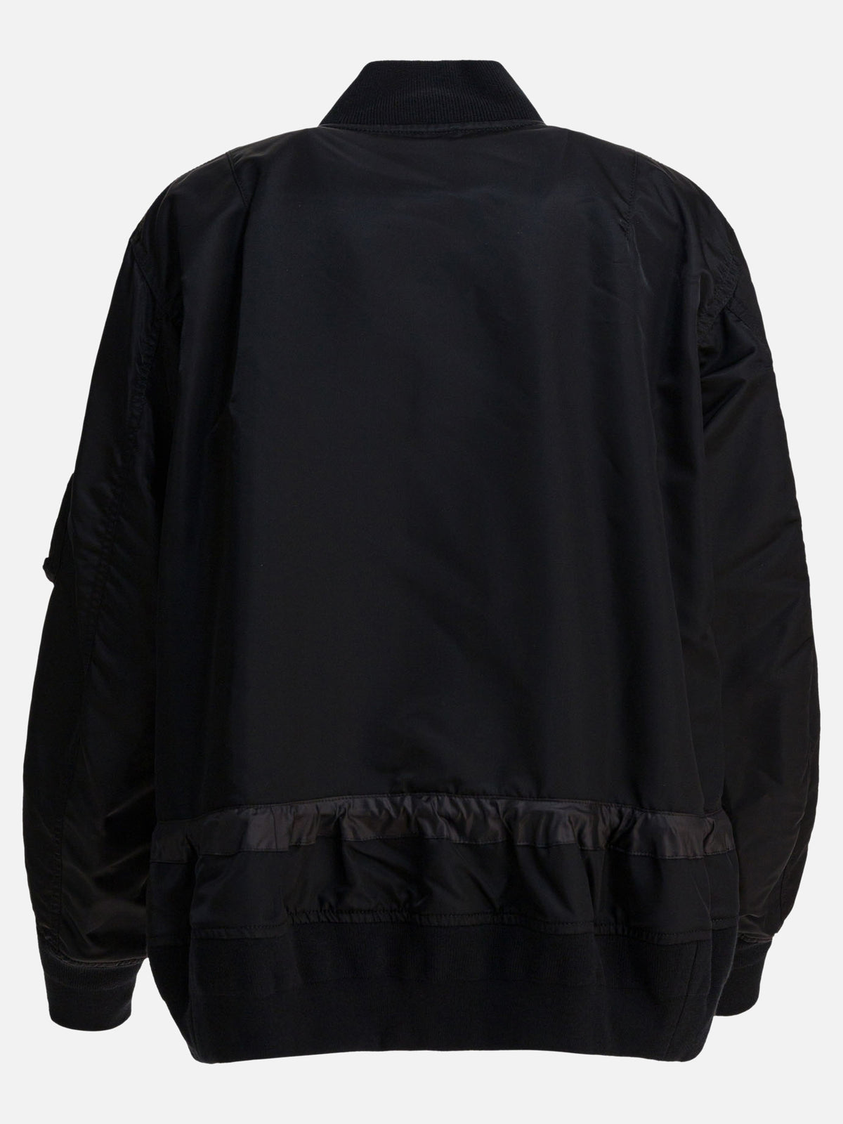 Sacai Nylon twill bomber jacket Black