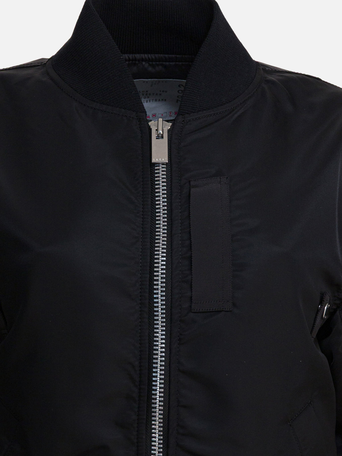 Sacai Nylon twill bomber jacket Black - VIETTI