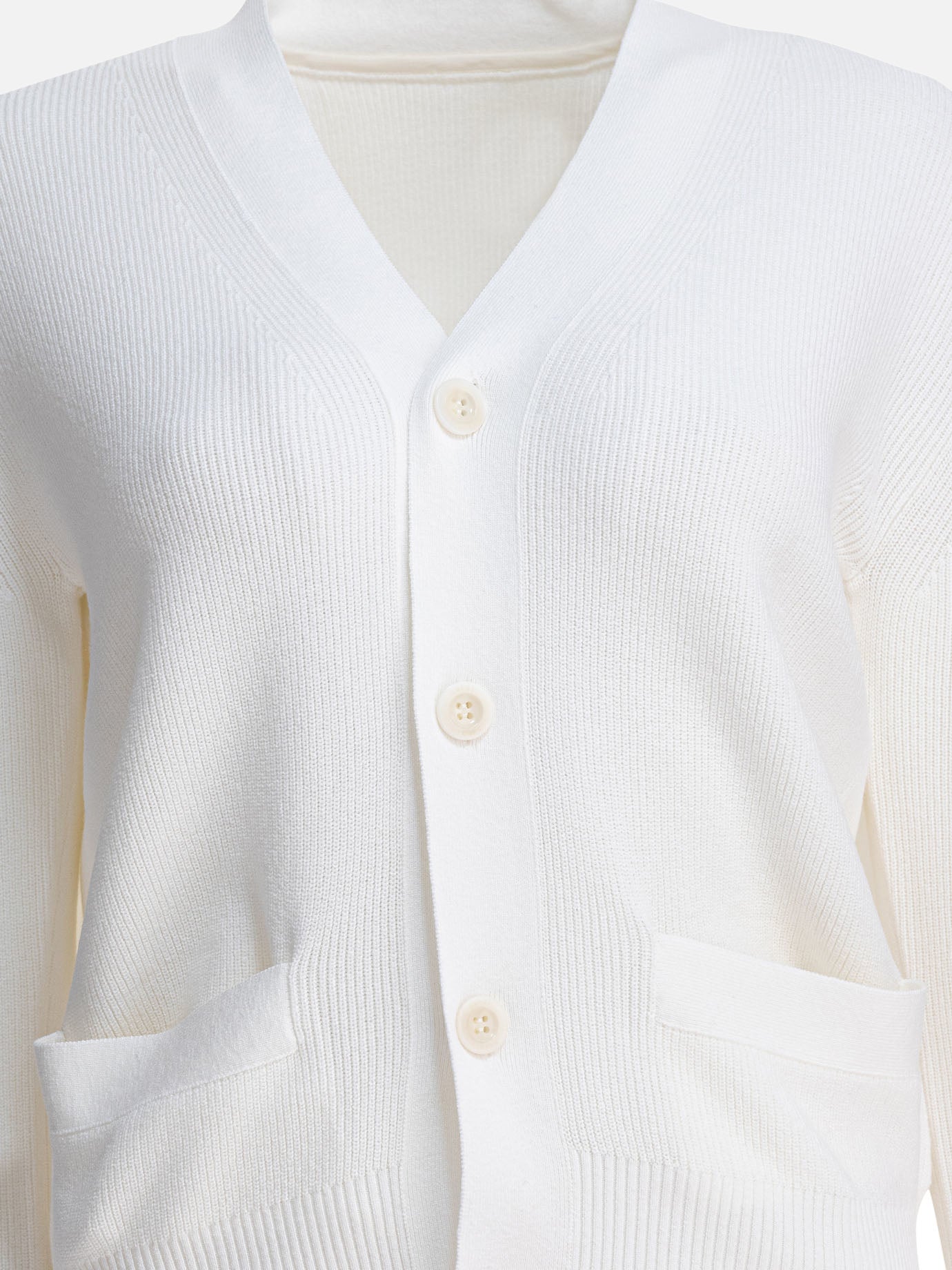 Cardigan Solid colour  Bianco - Sacai Donna | PDP | VIETTI Online Store | Zoom-Modal_3
