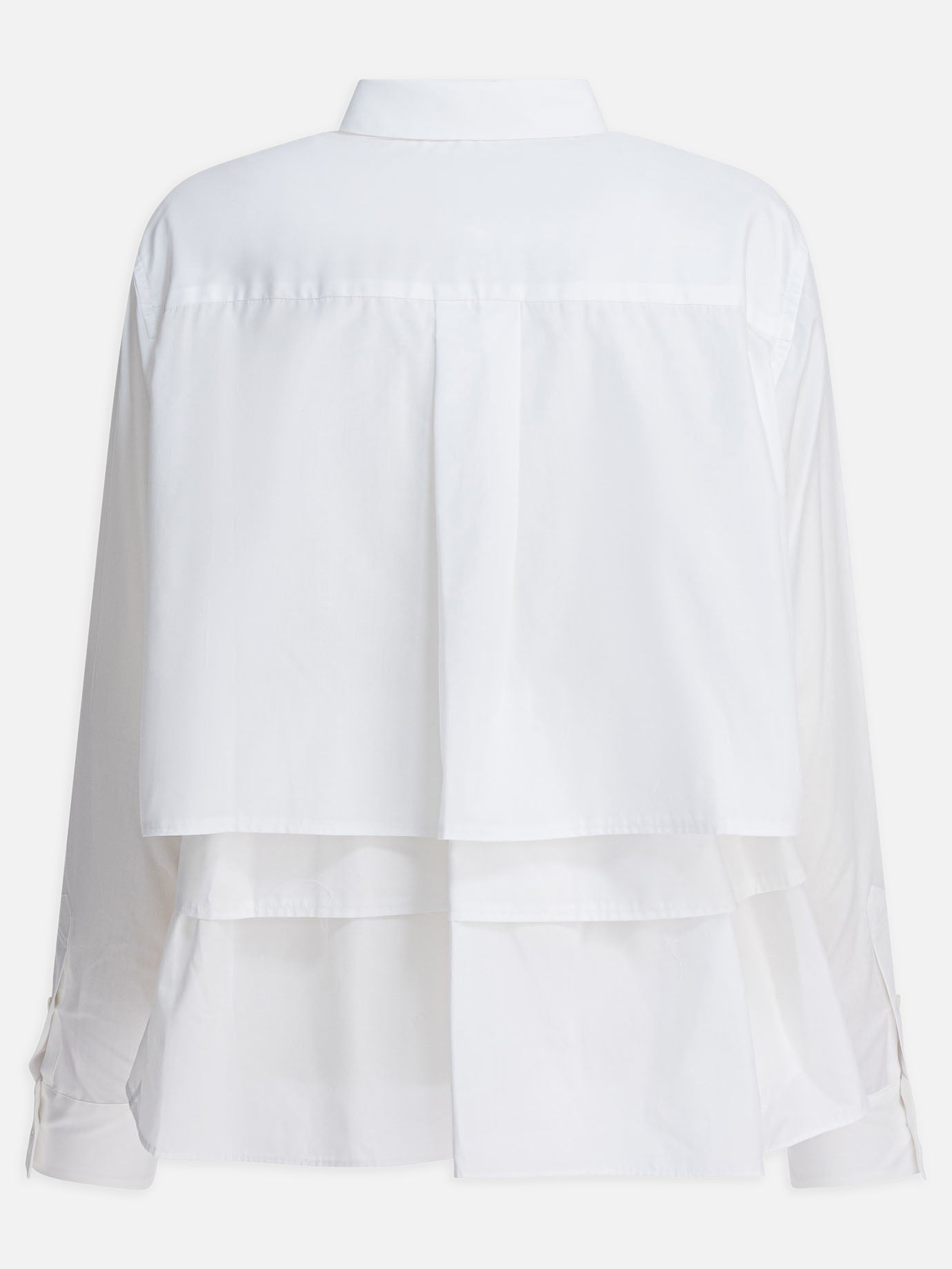 Casual shirts Solid colour  White - Sacai Women | PDP | VIETTI Online Store | thumbnail_2