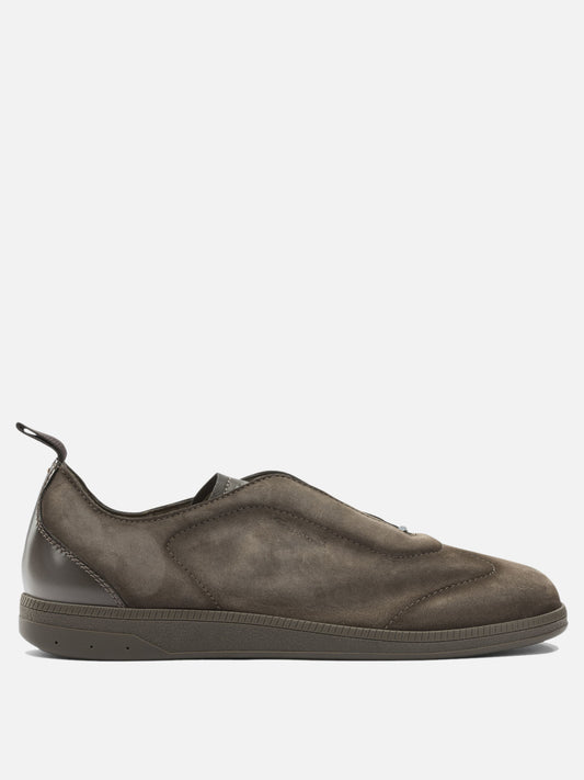Low top sneakers 100% leather - 100% rubber  Beige - Santoni Men | VIETTI Online Store 
