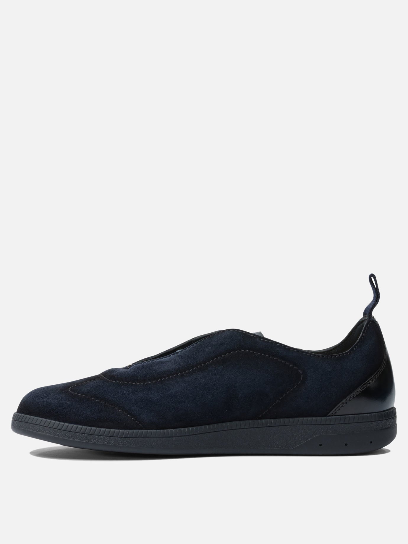 Sneaker basse 100% calf leather - 100% rubber  Blu - Santoni Uomo | PDP | VIETTI Online Store | Zoom-Modal_3
