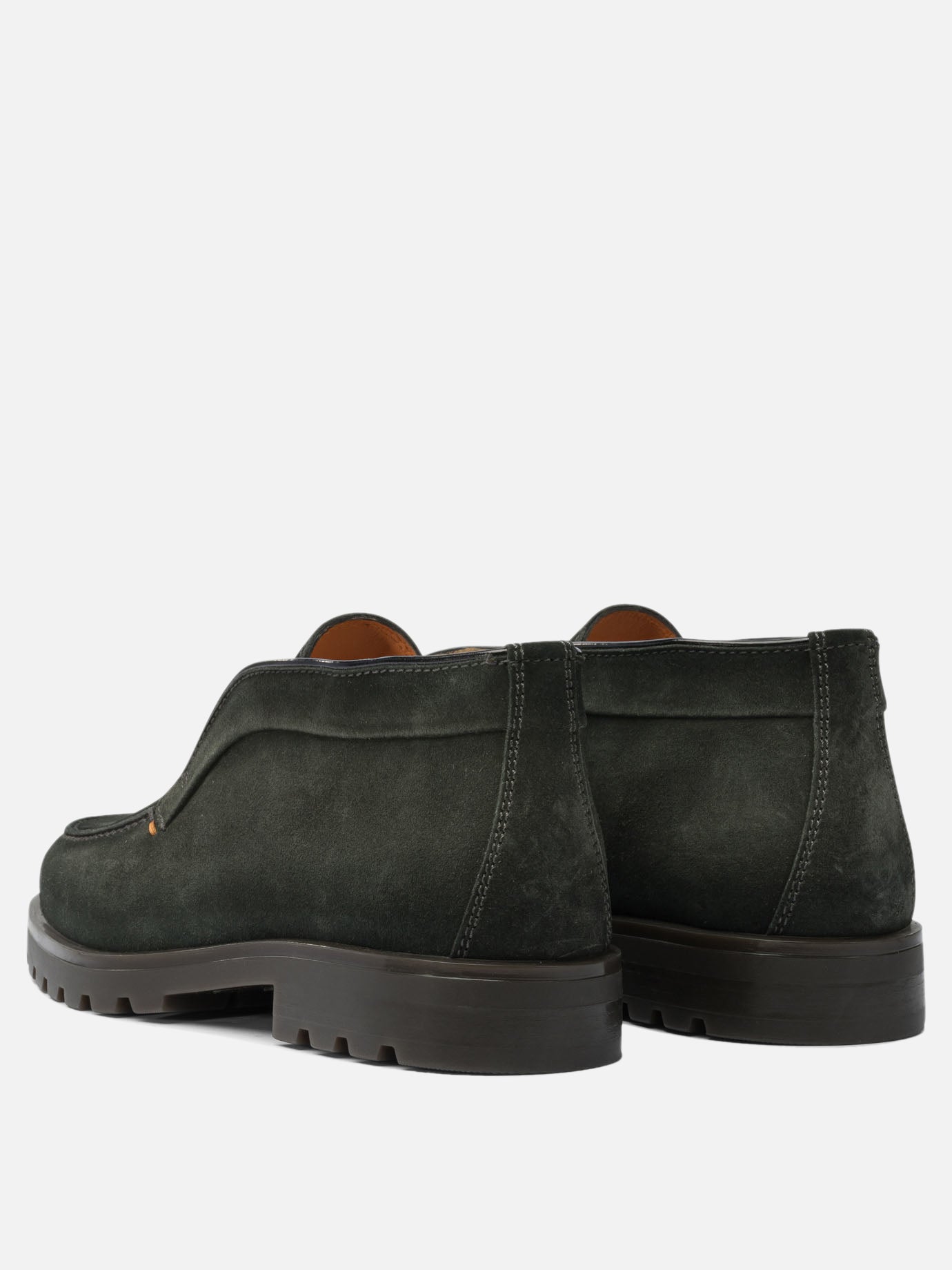 Stivaletti pull-on 100% suede - 100% rubber  Verde - Santoni Uomo | PDP | VIETTI Online Store | Zoom-Modal_4
